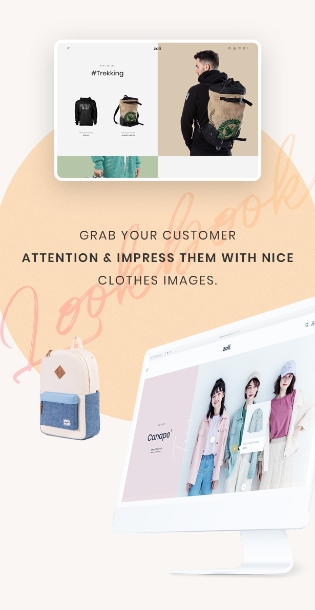 Attraktive Lookbooks Styles - Zoli - Minimal & Modern Fashion WooCommerce WordPress Theme