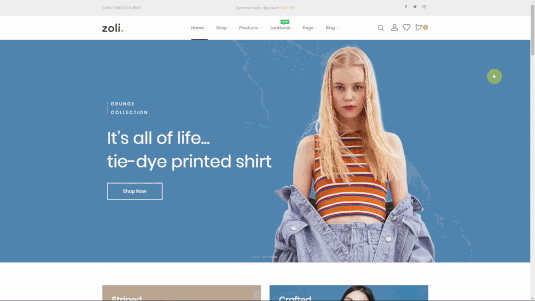 One Page Checkout-Prozess - Zoli - Minimal & Modern Fashion WooCommerce WordPress Theme