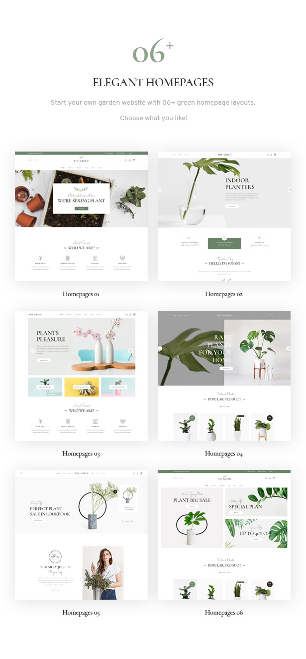 Das Green - Zimmerpflanzen & Garten WordPress Theme