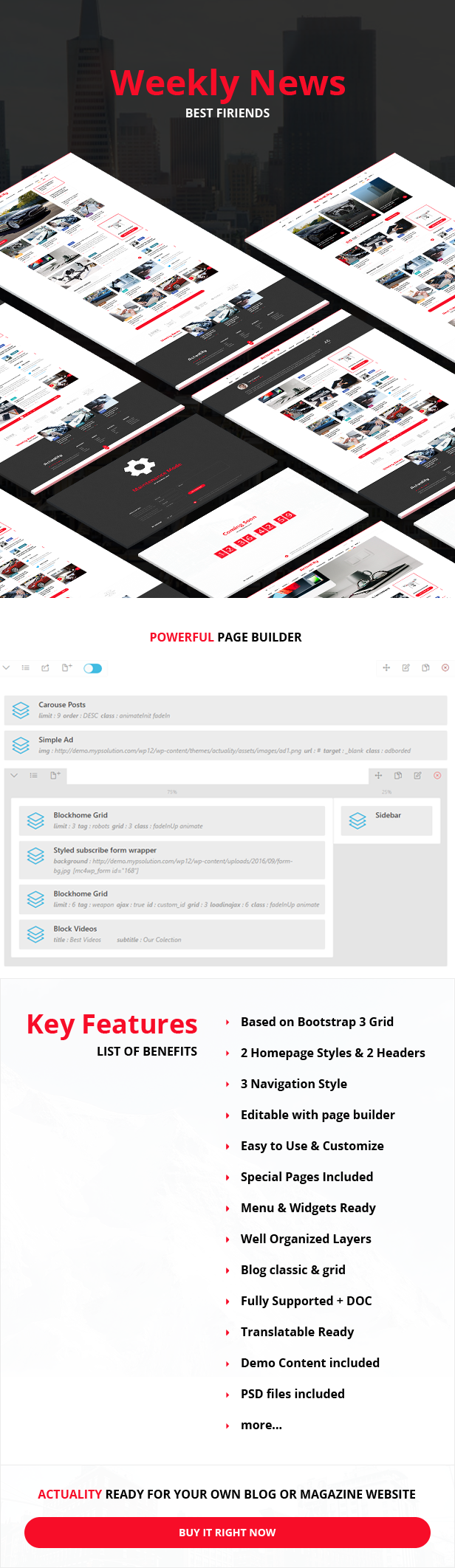 Blog & Magazin WordPress Theme Mehrzweck