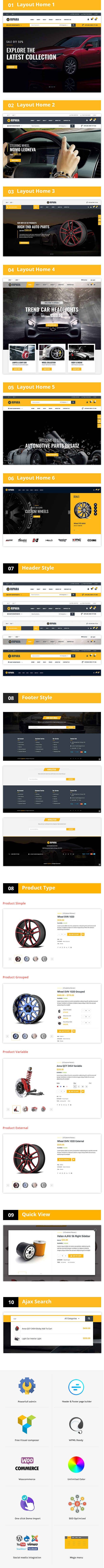 Ripara - Autowerkstatt & Auto WooCommerce WordPress Theme - 3