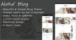 Aloha – Ein responsives WordPress Blog Vorlage