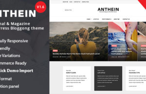 Anthein – WordPress Blog Template