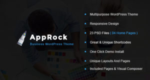 AppRock – Business, Portfolio WordPress Layout