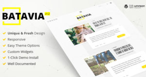 Batavia | Ein frisches WordPress Personal Blog Layout