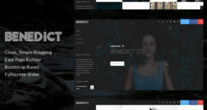 Benedict – Kreatives Seitennavigationsblog / Portfolio-Thema