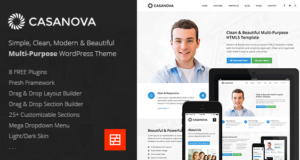 Casanova – Responsives Mehrzweck-WordPress-Layout