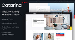 Catarina – Persönliches Blog & Magazin WordPress Vorlage