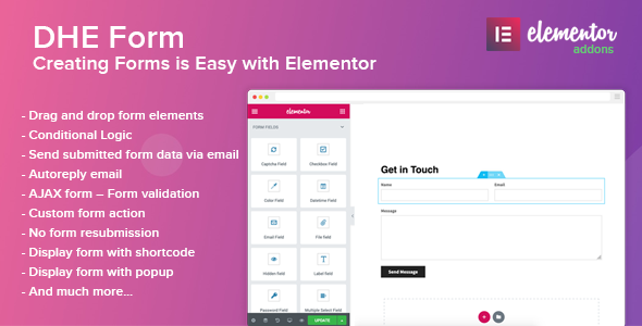 DHE Form - WordPress Form Builder mit Elementor