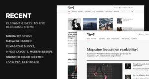 Das aktuelle WordPress-Template des Magazins konzentriert sich auf Lesbarkeit