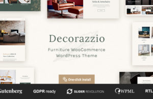 Decorazzio – Interior Design und Möbelhaus WordPress Vorlage