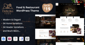 Deliciko – Restaurant WordPress Template