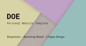 Doe – Kreativer Lebenslauf / CV / vCard WP Layout