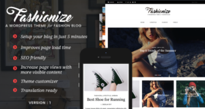 Fashionize - Responsive WordPress Blog Vorlage
