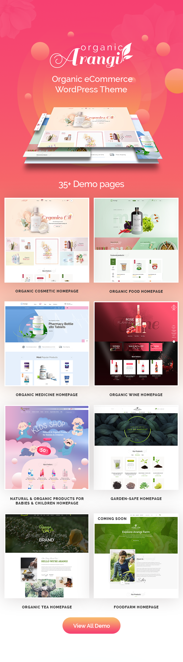 Arangi - Organic WooCommerce Theme