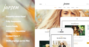 Jarsen – Klassisches Blog WordPress Layout
