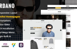 Jiordano – Reaktionsschnelle Mode WooCommerce WordPress Layout
