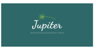 Jupiter Minimales persönliches WordPress-Layout