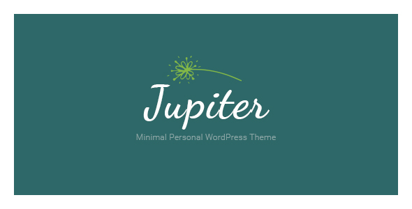 Jupiter Minimales persönliches WordPress-Layout