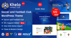 Khelo – Fußball & Fußball Club WordPress Template