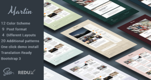 Martin – Leistungsstarkes und flexibles WordPress-Blog-Vorlage
