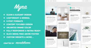 Myna – Ein Maurer WordPress Blog Template