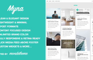 Myna – Ein Maurer WordPress Blog Template