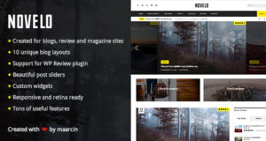 Novelo – Responsives WordPress-Blog-Template