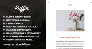 Papageientaucher – Ein responsives WordPress Blog Vorlage