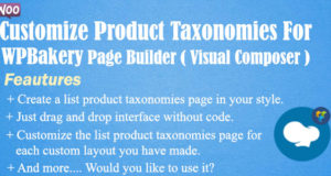 Passen Sie die Produkttaxonomien für WPBakery Page Builder an