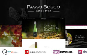 Passo Bosco – Wein & Weinberg WordPress Layout