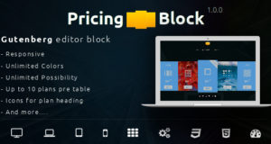 PricingBlock – Responsive Pricing Table für Gutenberg