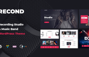 Recond – Aufnahmestudio & Musikband WordPress Vorlage