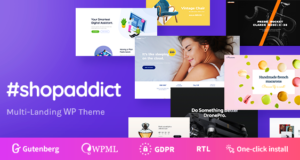Shopaddict - WordPress Landing Pages, um alles zu verkaufen