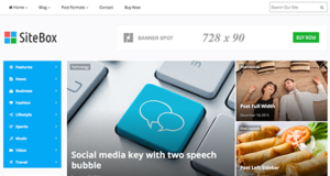 SiteBox – Responsive WordPress Magazine Layout