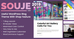 Souje – Persönliches WordPress Blog Vorlage