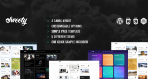 Sweety | Kartenbasiertes, sauberes WordPress-Template