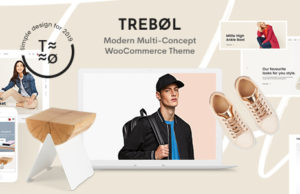 Trebol – Minimales und modernes WooCommerce-Layout mit mehreren Konzepten
