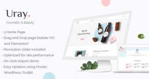 Uray - Kosmetik & Schönheitssalon WordPress WooCommerce Vorlage