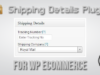 Versanddetails Plugin für WP eCommerce