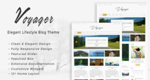Voyager - Elegantes Lifestyle-Blog-Thema