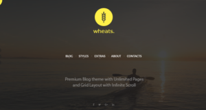 Weizen – WordPress einfach Blogging-Thema