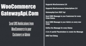 WooCommerce GatewayApi SMS-Benachrichtigungen