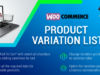 WooCommerce-Produktvariationsliste