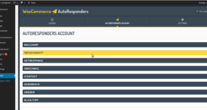 WooCommerce an Autoresponder E-Mail-Synchronisierung