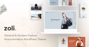 Zoli - Minimal & Modern Fashion WordPress Template für WooCommerce