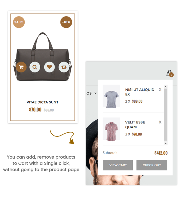 Reaktionsschnelle Technologie WooCommerce WordPress Theme Countdown