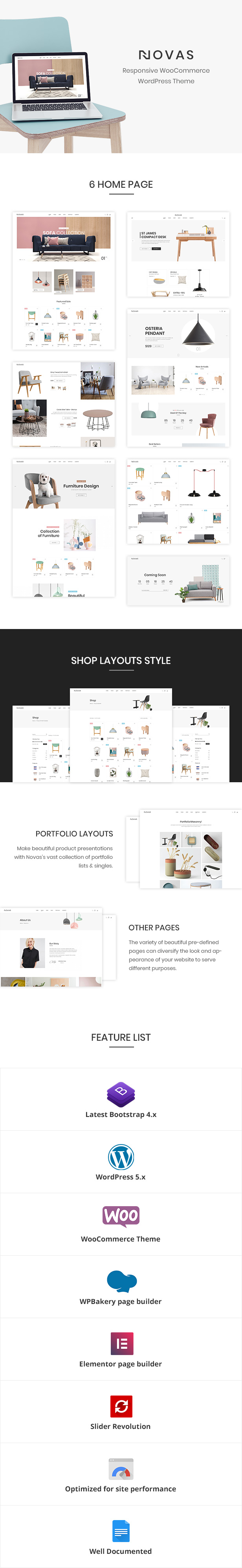 Novas | Möbelhaus und Handmade Shop WordPress Theme - 1