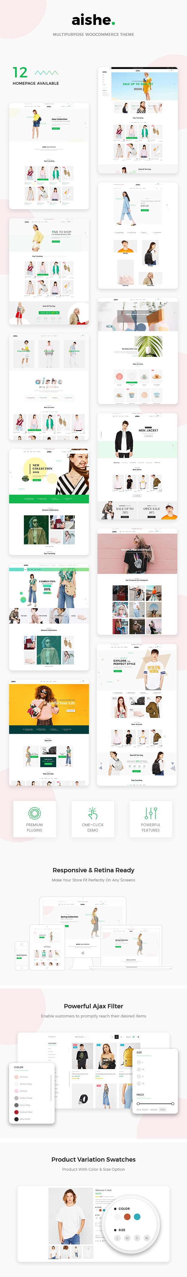 Aishe - Mehrzweck WooCommerce Theme - 1
