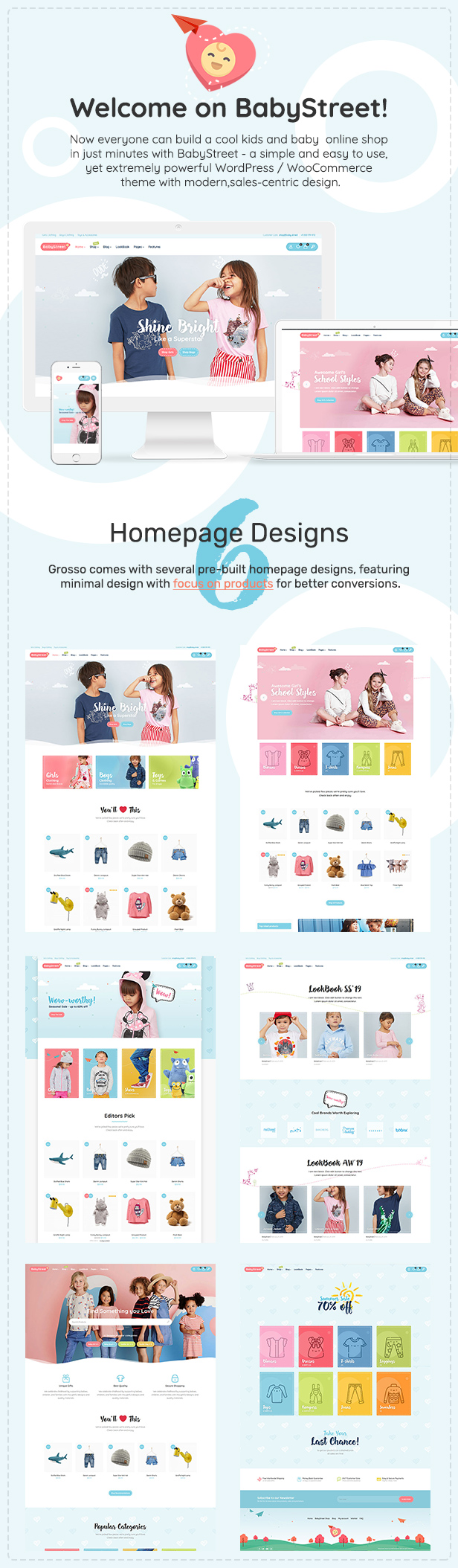 BabyStreet - WooCommerce Theme für Kindergeschäfte und Babygeschäfte Kleidung und Spielzeug - 4